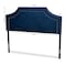 Baxton Studio Avignon Royal Blue Velvet Upholstered King Size Headboard 155-9330 - alternate 4